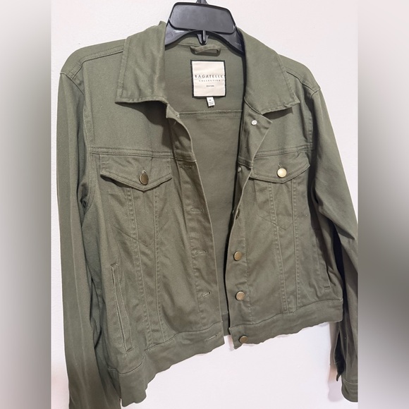 Bagatelle Olive Jean Jacket - Picture 2 of 7